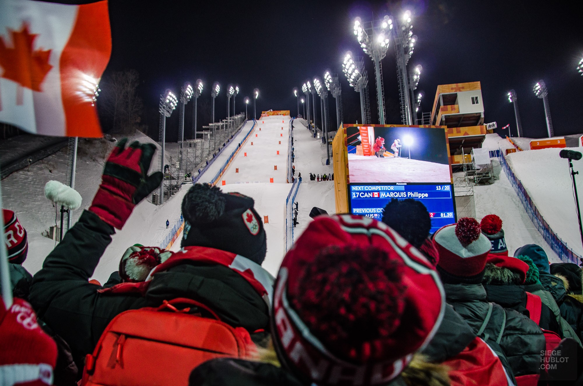 foule canada ski de bosses olympique spectateur2 - PyeongChang, le ski de bosses! - Un petit saut aux Olympiques - Asie, Corée du Sud