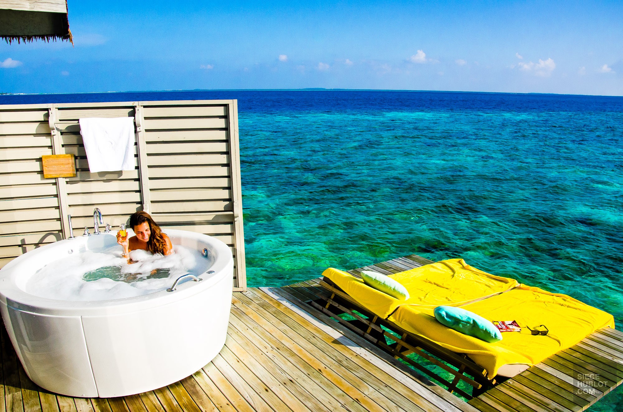 Bain tourbillon mer - Centara ras fushi - Les Maldives, le grand luxe en plein ocean Indien. - Asie, Maldives