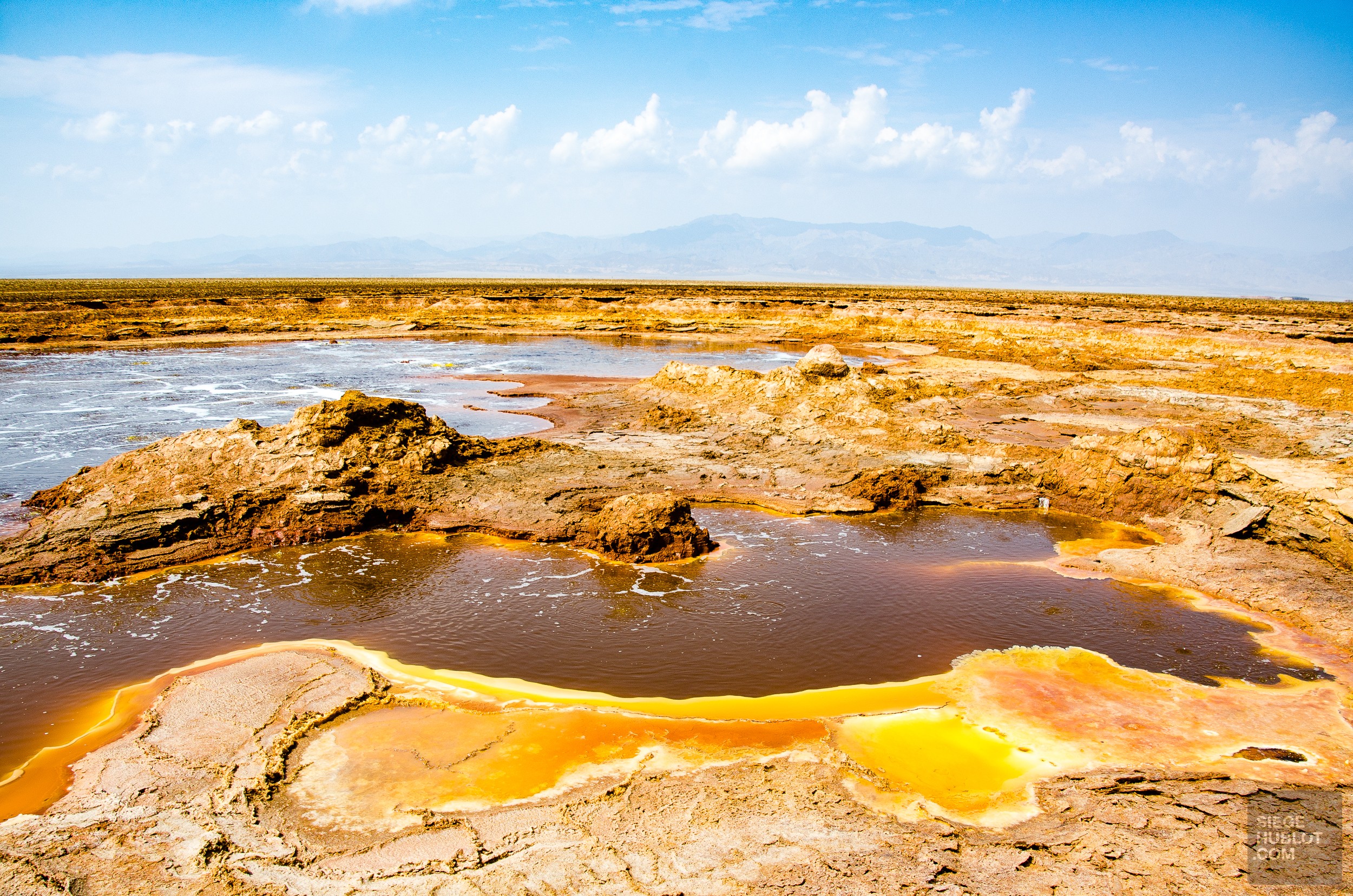 geyser sulfureux - Dallol - Visiter une autre planete: Danakil, Ethiopie - afrique, ethiopie