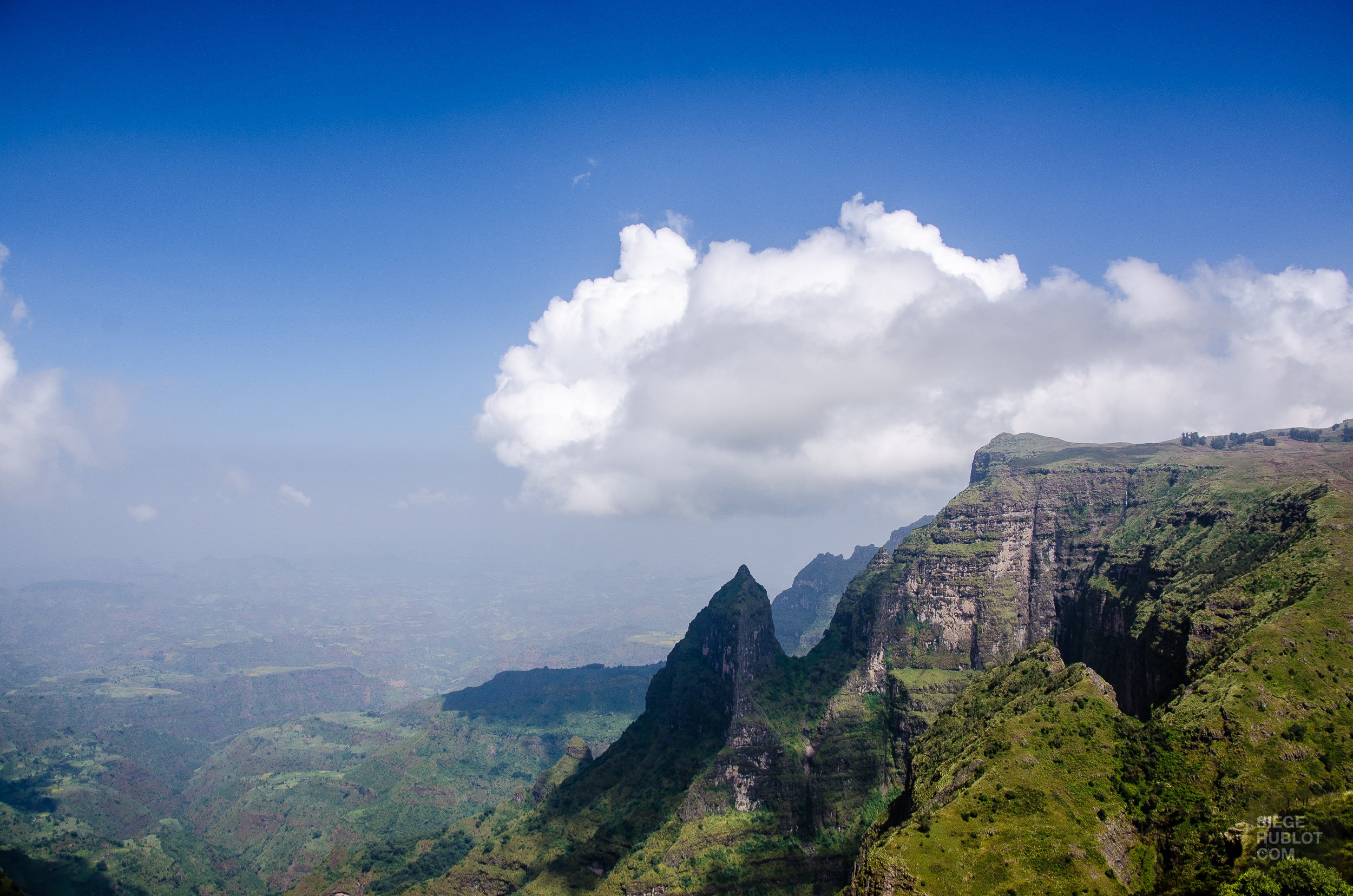 paysage montagne - des babouins dans les nuages monts simien ethiopie - Des babouins dans les nuages Monts Simien Ethiopie - afrique, ethiopie