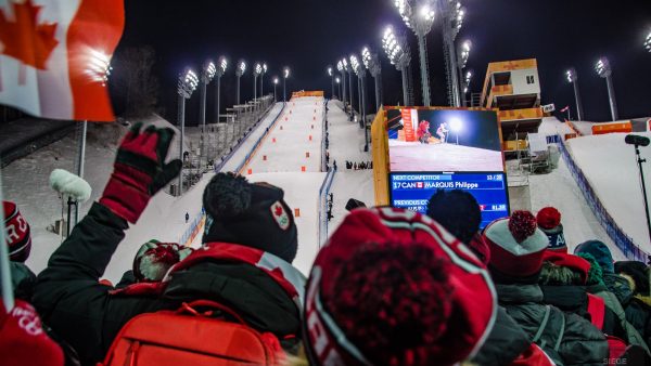 foule canada ski de bosses olympique spectateur2 - PyeongChang, le ski de bosses! - Un petit saut aux Olympiques - Asie, Corée du Sud