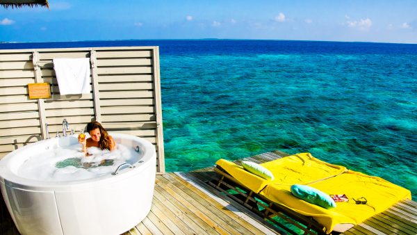 Bain tourbillon mer - Centara ras fushi - Les Maldives, le grand luxe en plein ocean Indien. - Asie, Maldives