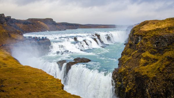 chute gullfoss fameux triange d or islande europe