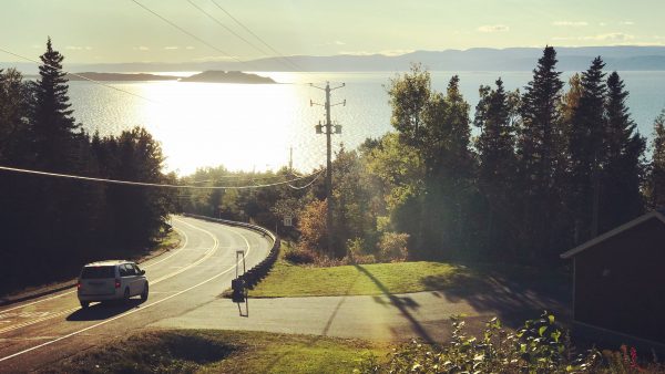 Paysage au bord du fleuve - Un épicurien à Rivière-du-Loup - Amérique du Nord, Canada, Québec, Bas St-Laurent