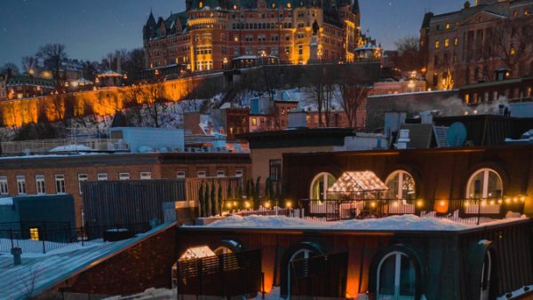Terrasse hivernale - Chez Muffy - 24 heures à Québec - Amérique du Nord, Canada, Québec, À faire, Roadtrip